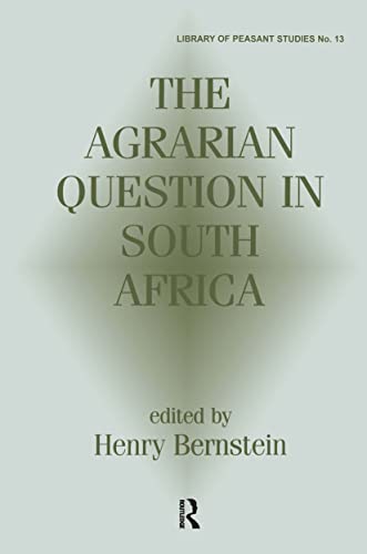 Beispielbild fr The Agrarian Question in South Africa (Library of Peasant Studies) zum Verkauf von Wonder Book