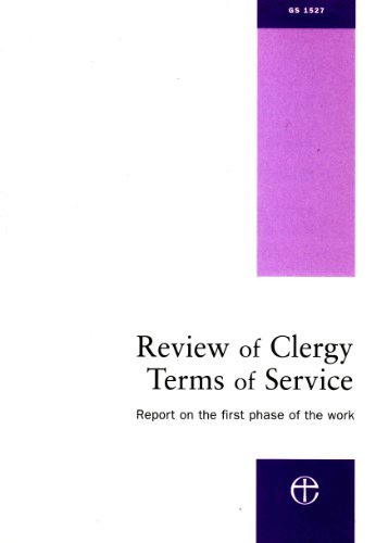Beispielbild fr Review of Clergy Terms of Service: 1 zum Verkauf von AwesomeBooks