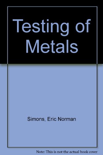 The Testing of Metals