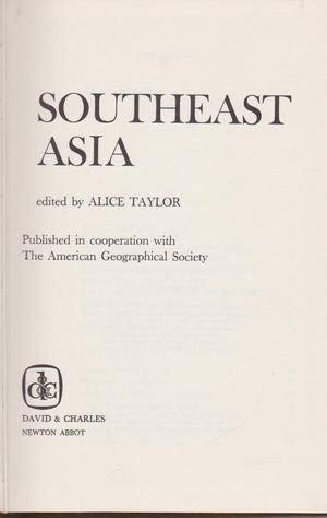 Imagen de archivo de Southeast Asia a la venta por The Book Bin