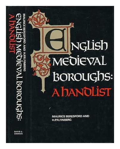 Beispielbild fr English Medieval Boroughs: A Hand-list zum Verkauf von Anybook.com