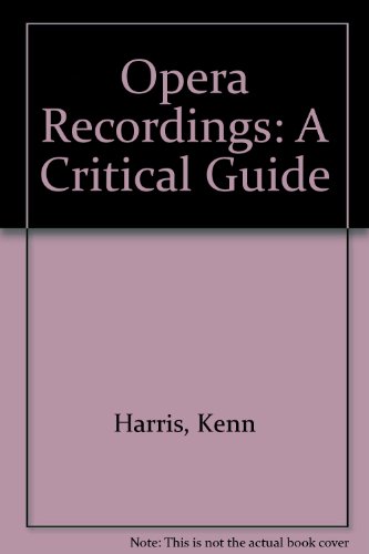 Stock image for Opera Recordings: A Critical Guide for sale by Goldstone Books