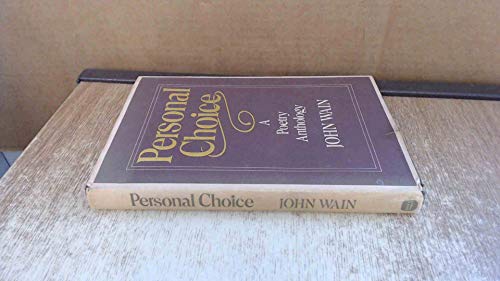 Beispielbild fr Personal Choice: A Poetry Anthology zum Verkauf von Reuseabook