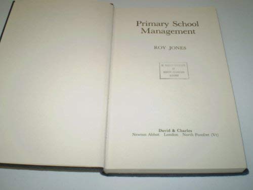 Beispielbild fr Primary School Management zum Verkauf von Cambridge Rare Books