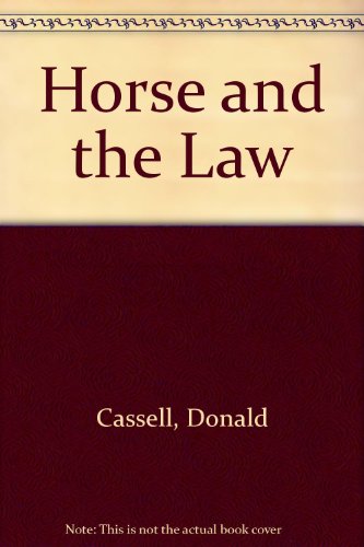 Stock image for Horse and the Law for sale by AwesomeBooks