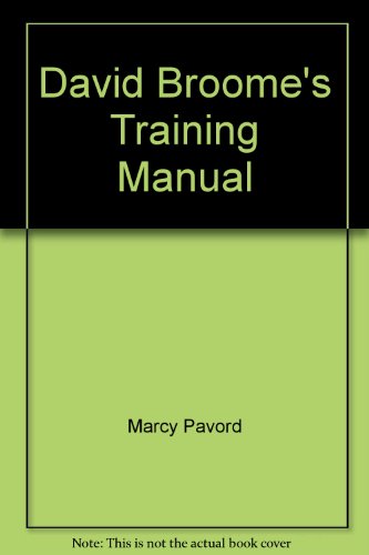 Stock image for David Broome's Training Manual for sale by WorldofBooks