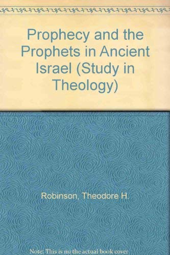 Beispielbild fr Prophecy and the Prophets in Ancient Israel zum Verkauf von Powell's Bookstores Chicago, ABAA