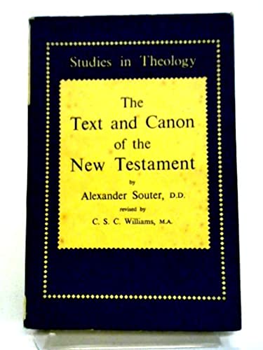 9780715603345: Text and Canon of the New Testament (Study in Theology)