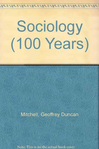 Beispielbild fr A Hundred Years of Sociology zum Verkauf von PsychoBabel & Skoob Books