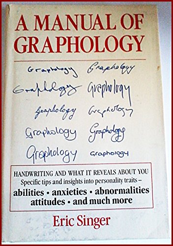 Stock image for A manual of graphology; for sale by Midtown Scholar Bookstore