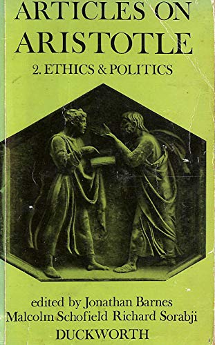 Imagen de archivo de Articles on Aristotle: vol. 2 Ethics and Politics a la venta por HPB-Diamond