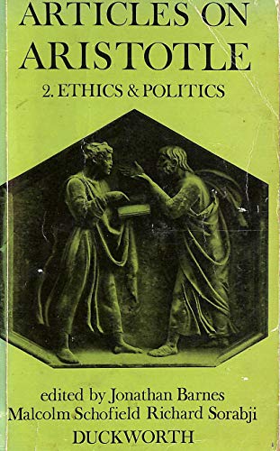 Stock image for Articles on Aristotle. 2. Ethics & Politics for sale by St Philip's Books, P.B.F.A., B.A.