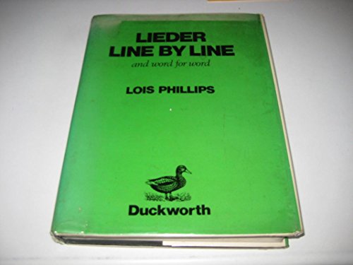 9780715609736: Lieder line by line, and word for word