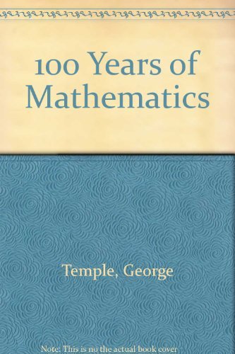 9780715611302: 100 Years of Mathematics