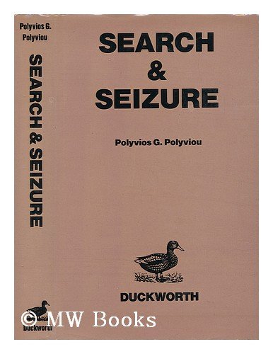 Imagen de archivo de Search and Seizure : Constitutional and Common Law a la venta por Better World Books: West