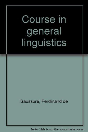 9780715617380: Course in general linguistics