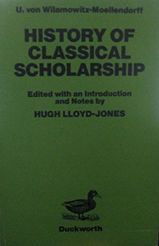 9780715619148: History of Classical Scholarship
