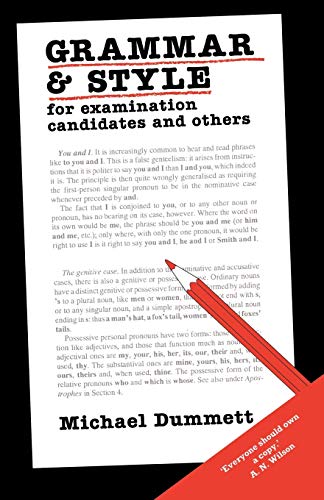 Stock image for Grammar and Style: For Examination Candidates and Others for sale by AwesomeBooks