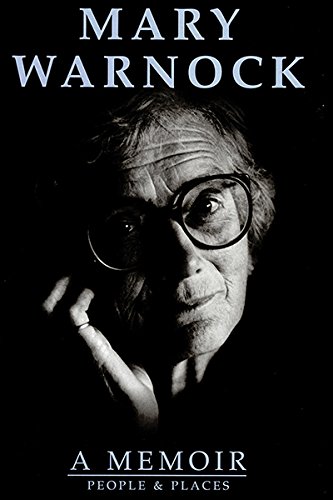 Imagen de archivo de Mary Warnock: A Memoir - People and Places a la venta por WorldofBooks