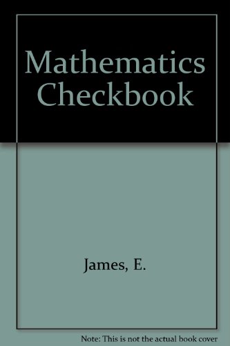 Mathematics Checkbook: v. 2 (9780715719633) by Edward Joseph James