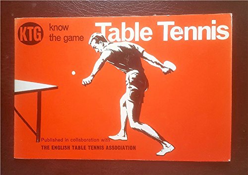 Stock image for Know the Game, Table Tennis for sale by Border Books