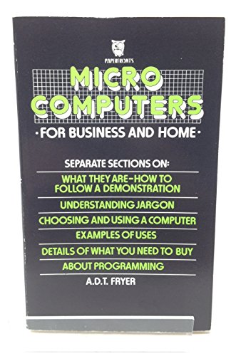 Beispielbild fr Microcomputers for Business and Home (Paperfronts S.) zum Verkauf von AwesomeBooks