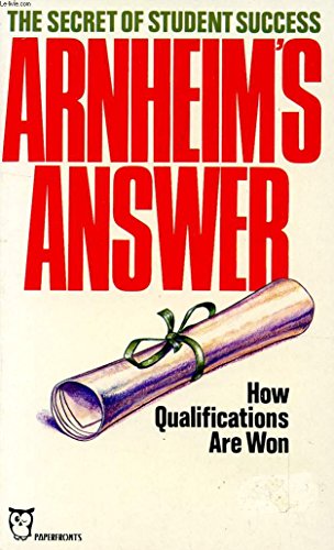 Arnheim's Answer (9780716007708) by Arnheim, M.T.W.