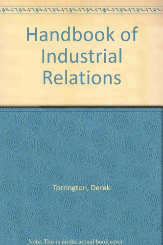 Handbook of Industrial Relations