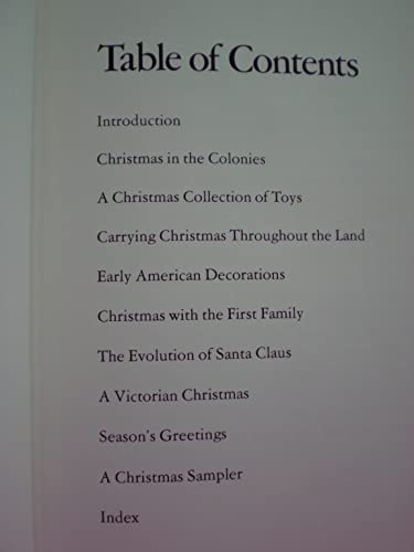 Beispielbild fr Christmas in Colonial and Early America zum Verkauf von Wonder Book