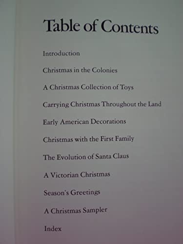 9780716620013: Title: Christmas in colonial and early America