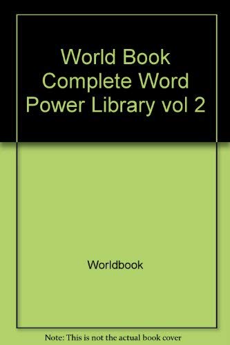 Beispielbild fr The World Book Complete Word Power Library (2 Volumes) zum Verkauf von Gulf Coast Books