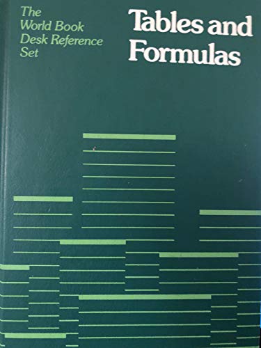 Stock image for Tables and formulas (The World Book desk reference set) for sale by HPB-Emerald