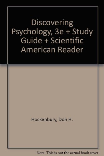 Stock image for Discovering Psychology, 3e & Study Guide & Scientific American Reader for sale by Lexington Books Inc