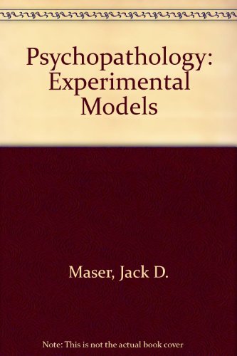 Imagen de archivo de Psychopathology: Experimental models (A series of books in psychology) a la venta por HPB-Red