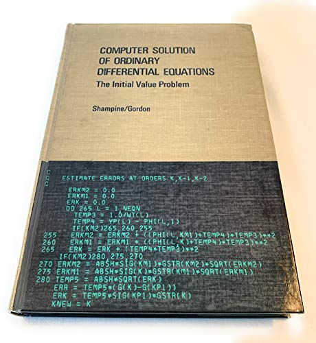 Beispielbild fr Computer Solution of Ordinary Differential Equations. The Initial Value Problem zum Verkauf von Zubal-Books, Since 1961