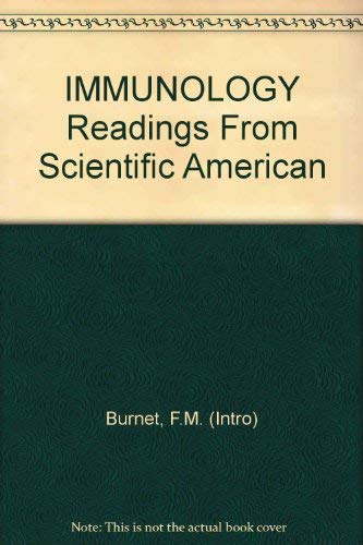 Stock image for IMMUNOLOGY Readings From Scientific American for sale by Larry W Price Books