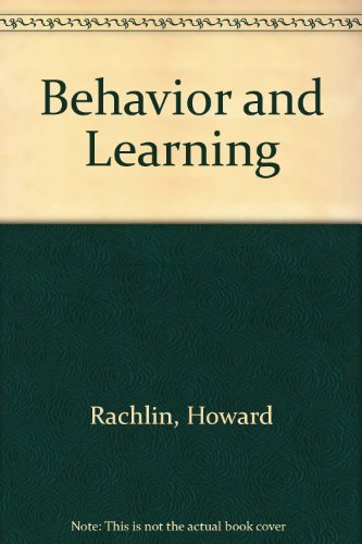 Beispielbild fr Behavior and Learning zum Verkauf von Better World Books