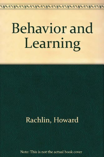 Imagen de archivo de Behavior and learning a la venta por HPB-Red