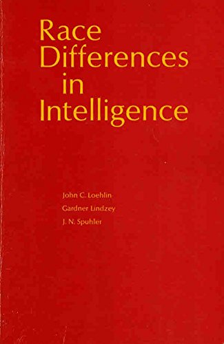 Stock image for Race Differences in Intelligence for sale by Front Cover Books