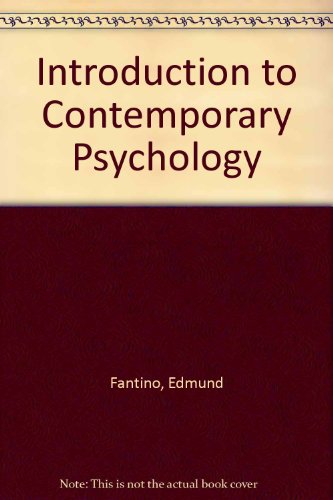 Beispielbild fr Introduction to Contemporary Psychology zum Verkauf von Better World Books
