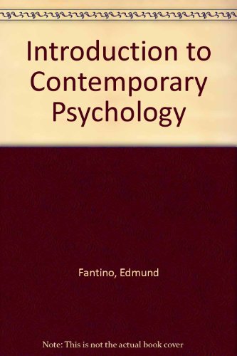 Imagen de archivo de Introduction to Contemporary Psychology a la venta por Better World Books