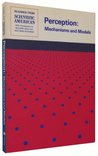 Beispielbild fr Perception : Mechanisms and Models: Readings from Scientific American zum Verkauf von Better World Books