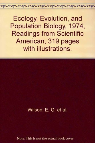 Beispielbild fr Ecology, Evolution, and Population Biology : Readings from Scientific American zum Verkauf von Better World Books