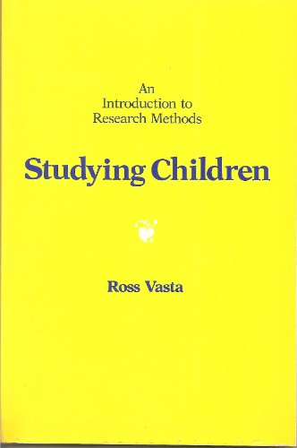 Imagen de archivo de Studying Children: An Introduction to Research Methods a la venta por NEPO UG