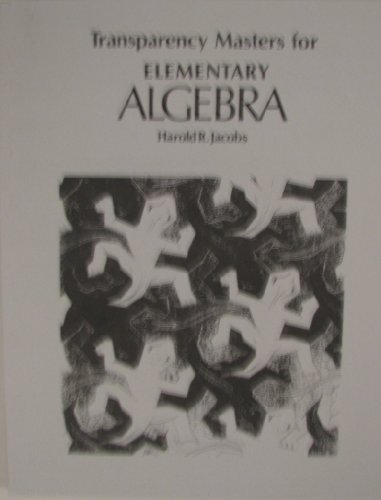 9780716710769: Transp Masters Elem Algebra Jacobs