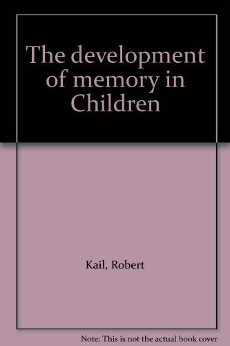 Stock image for The Development of Memory in Children for sale by 2Vbooks