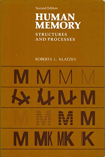 Stock image for Human Memory: Structures and Processes for sale by The Unskoolbookshop