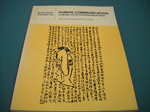 9780716713876: Human Communication: Language and Its Psychobiological Bases - Readings from "Scientific American"