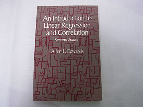 Imagen de archivo de An Introduction to Linear Regression Correlation a la venta por Anybook.com