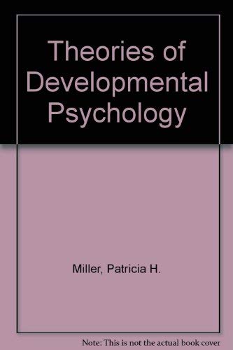 Imagen de archivo de Theories of Developmental Psychology a la venta por Better World Books